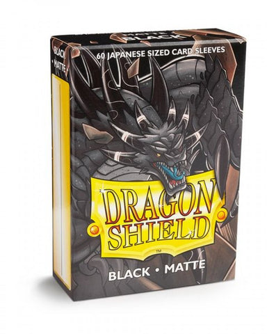 Dragon Shield: Matte Black Japanese Sleeves - Box of 60