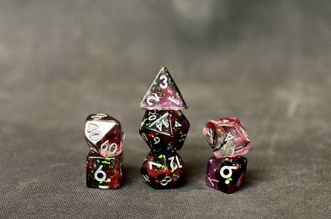 Red, Pink, and Black Mist - Particles Dice