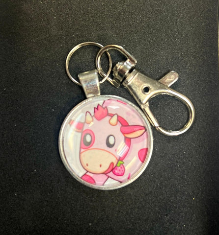 Pendant 24 - Squish Strawberry Cow