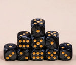 12mm D6 Dice Block - Black/Gold