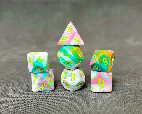 Teal Sky RPG Dice Set