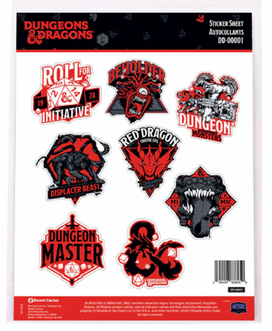 Dungeons & Dragons Sticker Sheet 00001