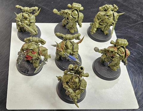 [PRE OWNED] Rotbringers - Plague Marines (7)