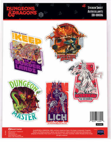 Dungeons & Dragons Sticker Sheet 00006