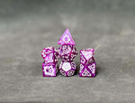 Purple Cloud Dragon 7 Piece RPG Dice Set