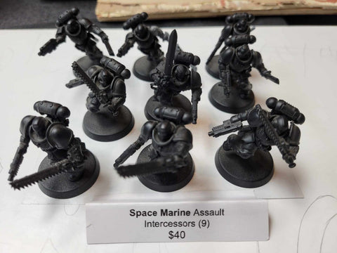 [PRE OWNED] Space Marine Assault Intercessors (9)
