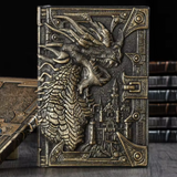 Embossment Dragon Hardcover Leather Small Notebook