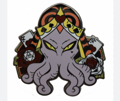 Alice's Adventures in Diceland: Queen of Hearts - Enamel Pin