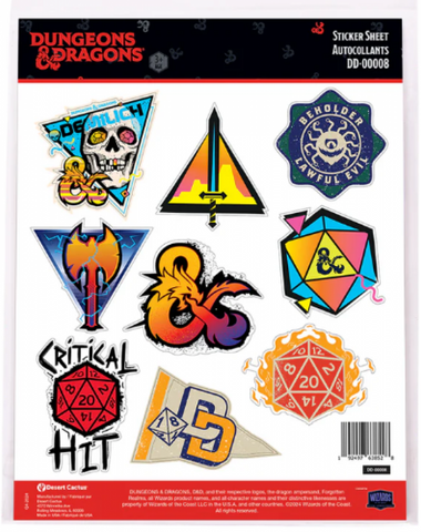 Dungeons & Dragons Sticker Sheet 00008