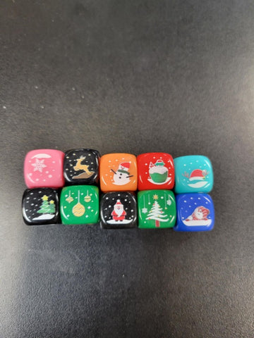 Christmas D6 Dice Set