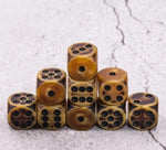 12mm D6 Dice Block - Ancient Gold