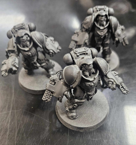 [PRE OWNED] Space Marine Primaris Aggressors w/ Flamestorm Gauntlets (3)