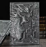 Embossment Dragon Hardcover Leather Small Notebook