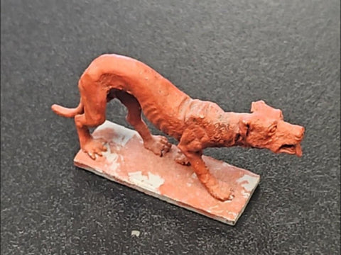 Painted Metal Hellhound Miniature