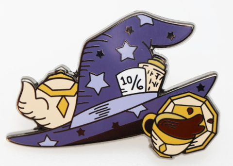 Alice's Adventures in Diceland: Mad Wizard's Hat - Enamel Pin