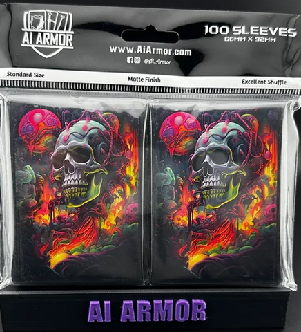 Psychedelic Skull Art Sleeves