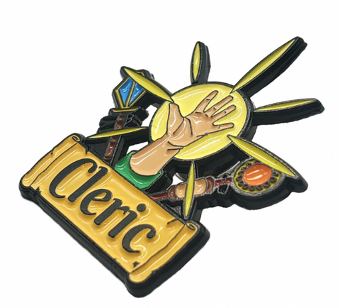 Old School Metal Pins - Cleric