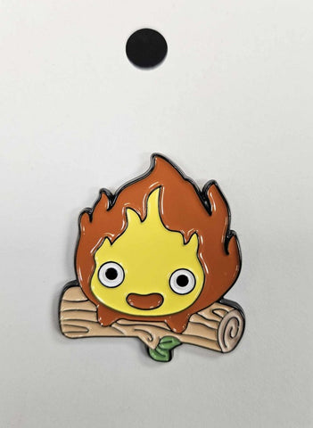 Cartoon Flame Enamel Pin