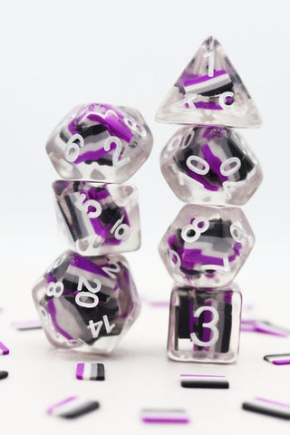 ASEXUAL FLAG RPG DICE SET