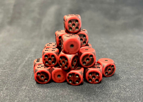 Red Angel 12mm Pips Dice