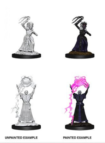 Nolzur's Marvelous Miniatures - Female Drow Mage & Drow Priestess