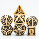 HUGE PARCHMENT CASTLE DICE SET - 25MM