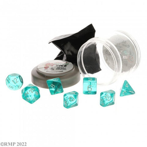 Pizza Dungeon Dice: Lucky Dice - Clear Teal