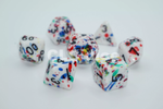 Paint Splatter RPG Dice Set