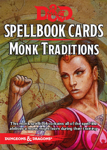 Dungeons and Dragons 5th Edition RPG: Spellbook Cards - Monk Traditions