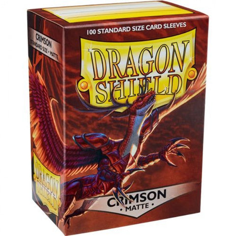 Dragon Shield: Matte Crimson Sleeves - Box of 100