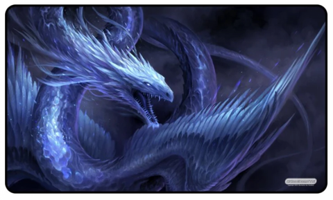 Blue Crystal Dragon Playmat