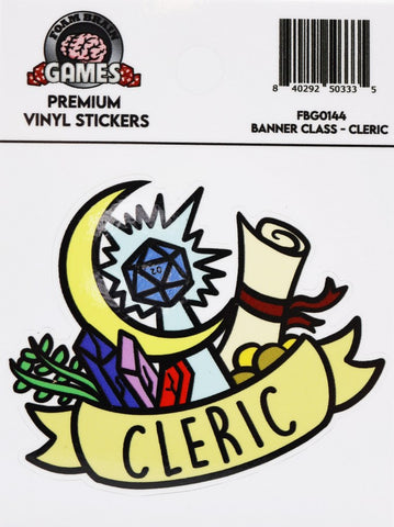 FoamBrain Banner Class Sticker - Cleric