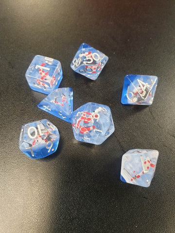 Blue Koi RPG Dice