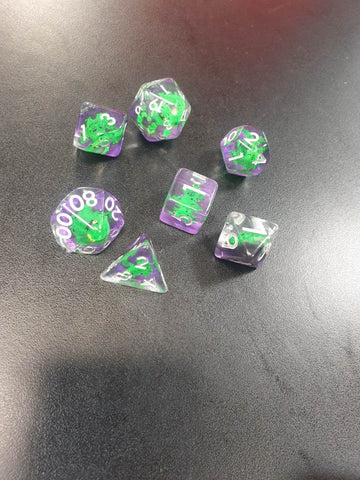 Sparkle Dragon Eye RPG Dice Set
