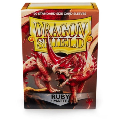 Dragon Shield: Matte Ruby Sleeves - Box of 100