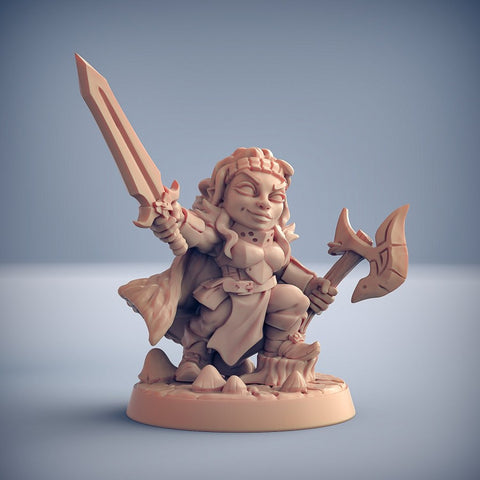 Mina, The Barbarian (Gnome)-28mm