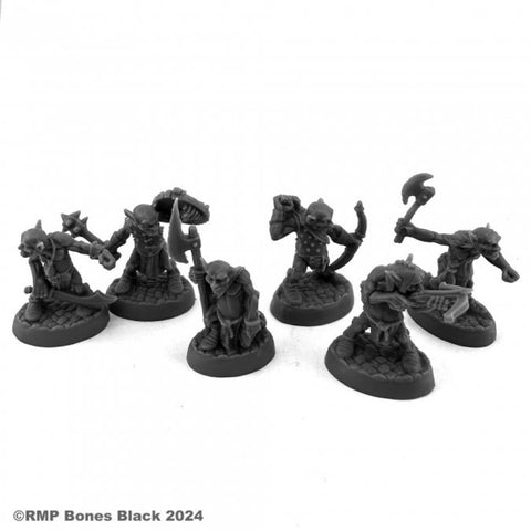 Goblins (6) Black - Reaper Miniatures