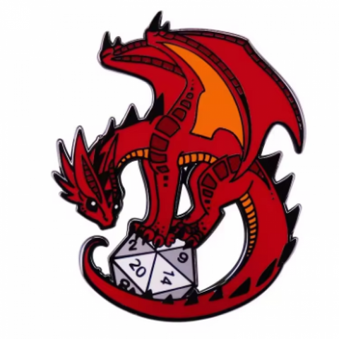 Red Dragon D20 Pin #3
