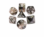 Glow in the Dark Moon Storm Chaser RPG Dice Set