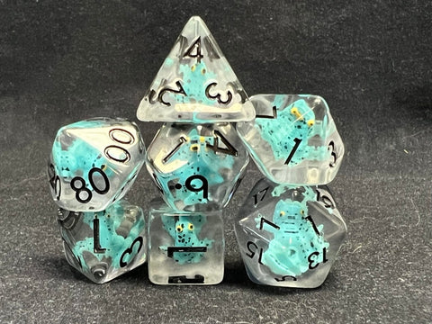 Blue Frog Inclusion Dice