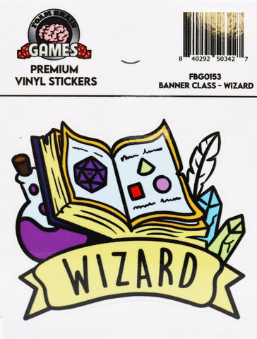 FoamBrain Banner Class Sticker - Wizard