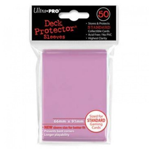 50ct Pink Standard Deck Protectors