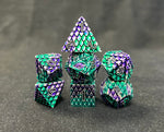 Purple/Teal Dragon Dice Set