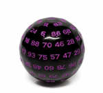 45mm D100 - Black Opaque with Purple