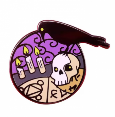 Raven/Skull Pin #4