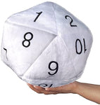 Jumbo D20 Plush White and Black