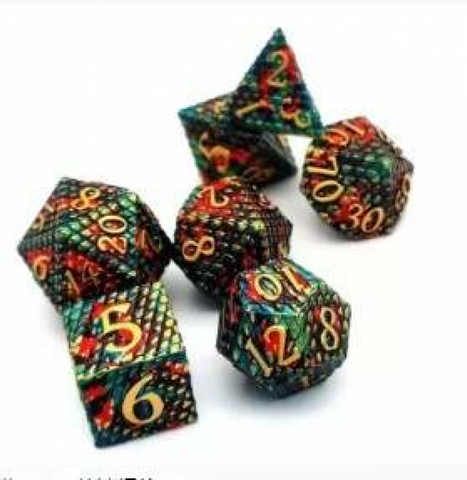 Dragon Scale RPG Dice Set