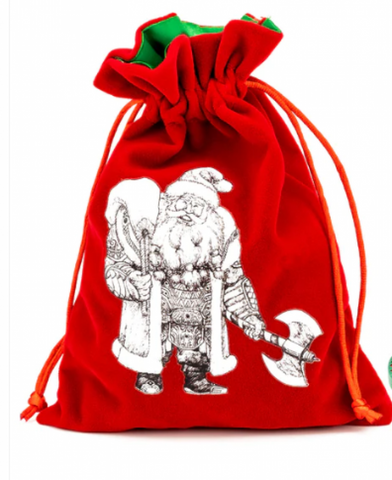 Christmas Themed Dice Bag - Battle Santa