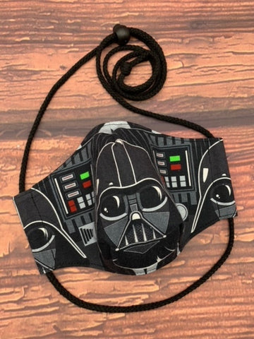 Vader Fitted Mask - Small Adult/Teen