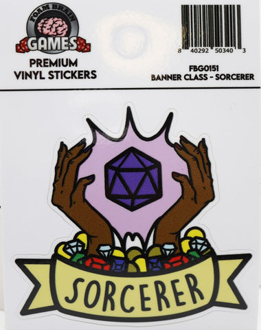 FoamBrain Banner Class Sticker - Sorcerer